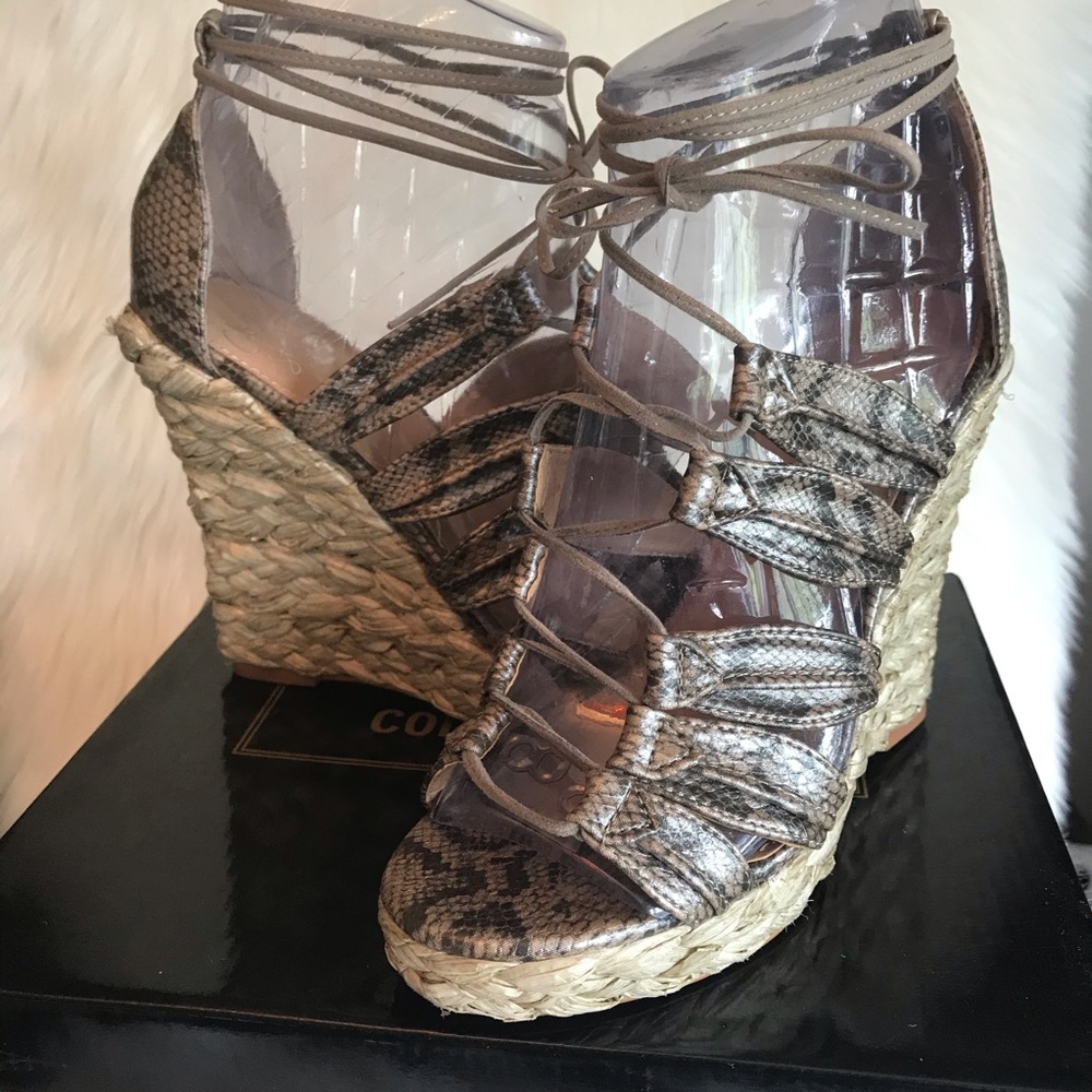 Colin Stuart platform espadrille sandals